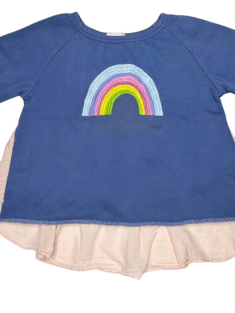 Everbloom Embroidered‎ Rainbow Ruffle Top - Picture 2 of 4